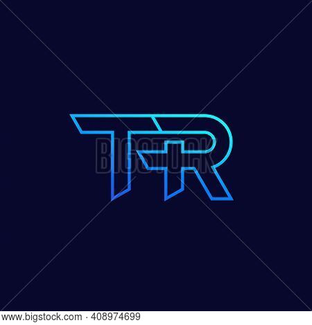 Tr Letter Logo, Monogram, Vector Linear Design