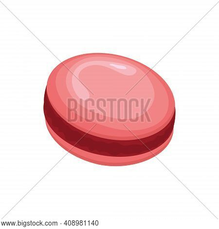 Macaroon. Vector Illustration On White Isolated Background