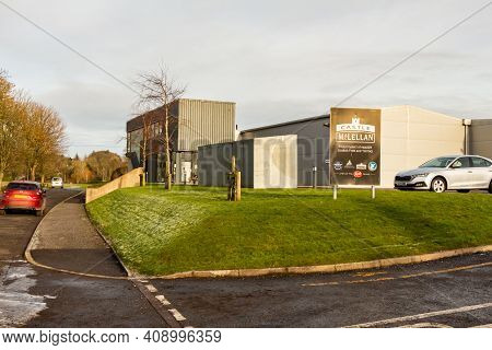 Kirkcudbright, Scotland - 28th December 2020: Castle Maclellan Foods Limited Factory On The Dee Walk