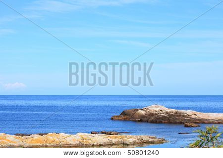 Seascape Christiansoe Island Bornholm Denmark