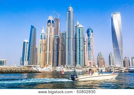 Dubai Marina Cityscape, Uae
