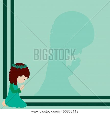 Little girl praying