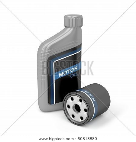 Motor Oil And Oil Filter