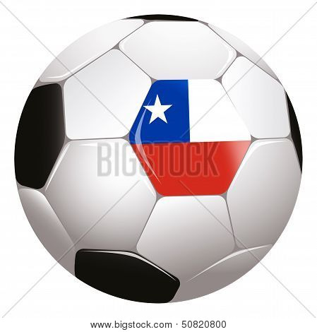 Soccerball with country flag