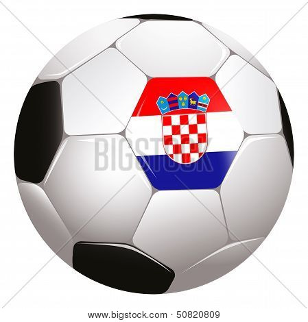Soccerball with country flag