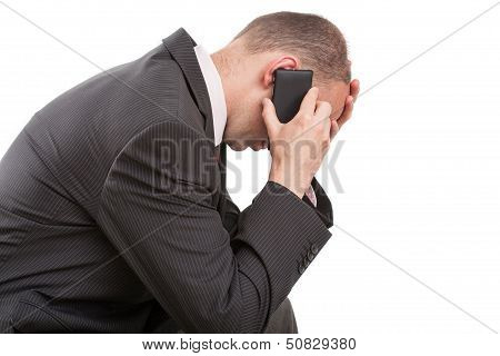 Man Receiving Bad News