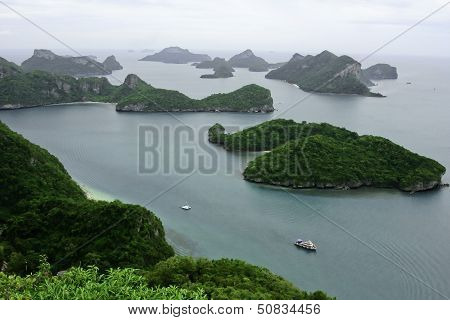 Angthong national marine park close to Koh Samui, Thailand
