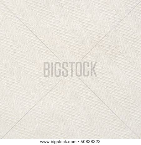 White Herringbone Fabric