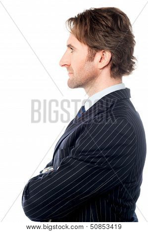 Handsome Business Professional, Side Pose