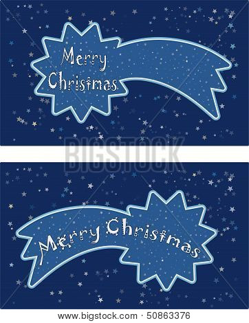 Merry Christmas Commet Cards