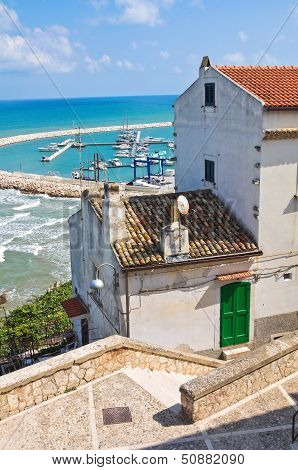 Panoramic view of Rodi Garganico. Puglia. Italy.