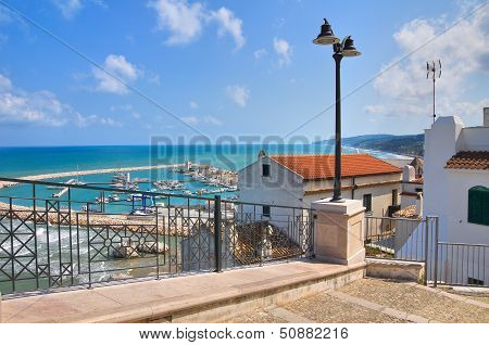 Panoramic view of Rodi Garganico. Puglia. Italy.