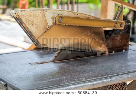 Circular Saw On Construction Site