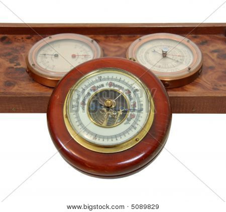 Antieke Barometer en wijzerplaten