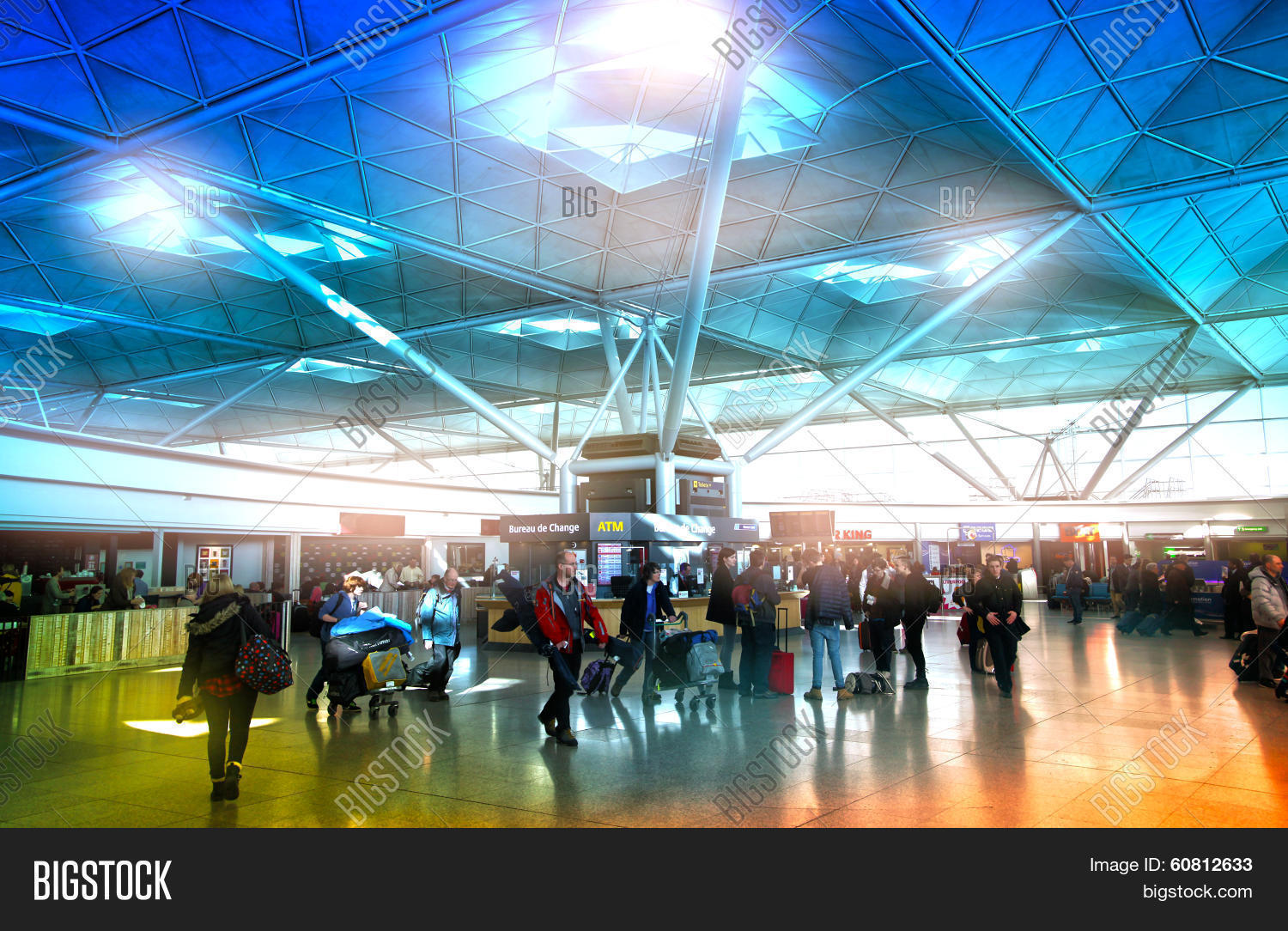 Bureau De Change Stansted Airport England Stock Photo Alamy