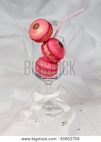 Raspberry Pink Macarons