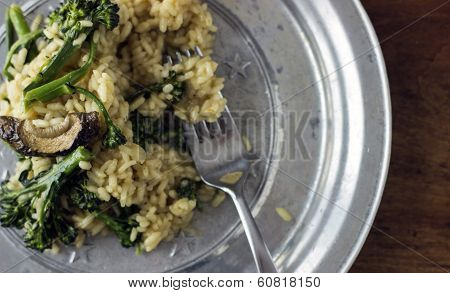 Broccolini Porcini Risotto