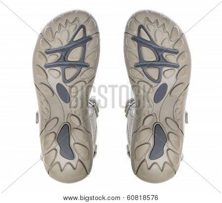 Shoe Sole Isolated on White Background.