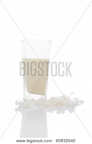 Coconut Milk Isolated.