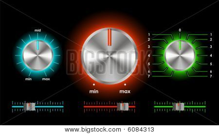 Vector volume balance knobs