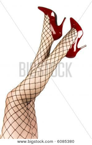 Calze e scarpe rosse