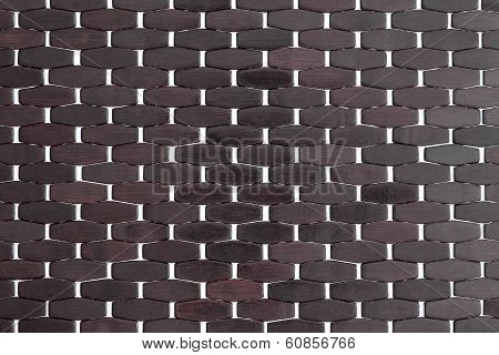 Background Texture Of A Dark Wooden Mat