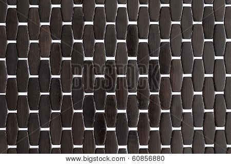 Background Texture And Pattern Of A Dark Wood Mat