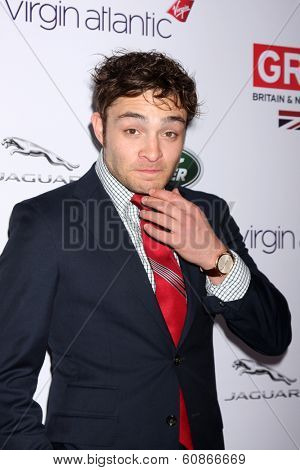 LOS ANGELES - FEB 28:  Ed Westwick at the 2014 GREAT British Oscar Reception at The British Residence on February 28, 2014 in Los Angeles, CA
