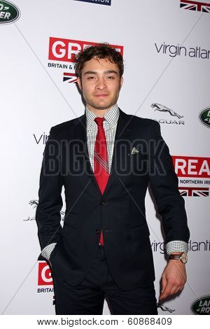LOS ANGELES - FEB 28:  Ed Westwick at the 2014 GREAT British Oscar Reception at The British Residence on February 28, 2014 in Los Angeles, CA