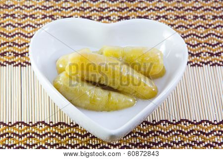 Thai traditional dessert banana