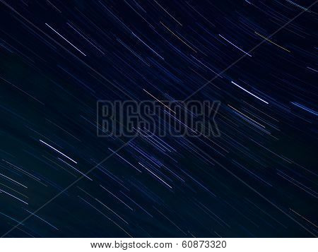 Textile pattern of star trails in the night sky
