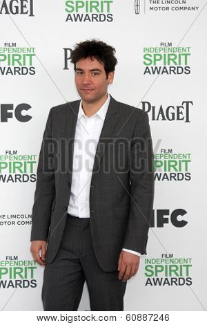 LOS ANGELES - MAR 1:  Josh Radnor at the Film Independent Spirit Awards at Tent on the Beach on March 1, 2014 in Santa Monica, CA