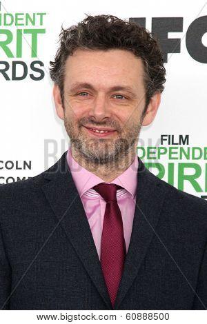 LOS ANGELES - MAR 1:  Michael Sheen at the Film Independent Spirit Awards at Tent on the Beach on March 1, 2014 in Santa Monica, CA