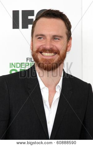 LOS ANGELES - MAR 1:  Michael Fassbender at the Film Independent Spirit Awards at Tent on the Beach on March 1, 2014 in Santa Monica, CA