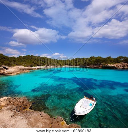 Menorca Cala en Turqueta Ciutadella turquoise Mediterranean at Balearic islands