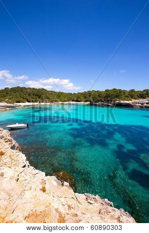 Menorca Cala en Turqueta Ciutadella turquoise Mediterranean at Balearic islands