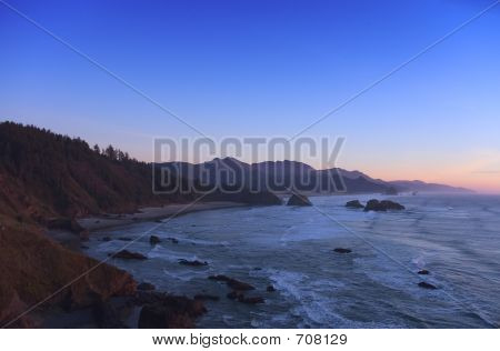 Cannon Beach al atardecer
