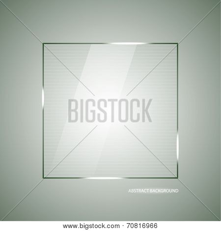 Abstract Vector Background With A Glass Panel