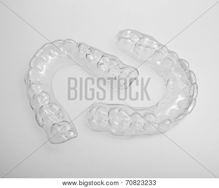 Translucent upper and lower essix retainers