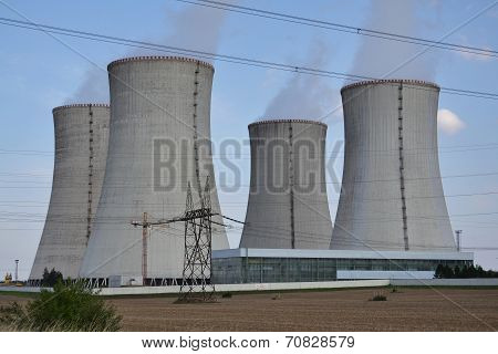 Cooling towers at nuclear power plant