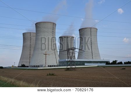 Cooling towers at nuclear power plant