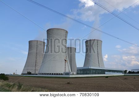 Cooling towers at nuclear power plant