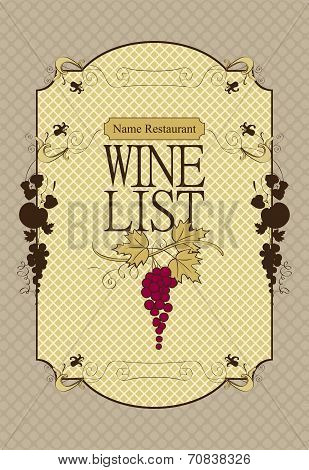 Wine menu