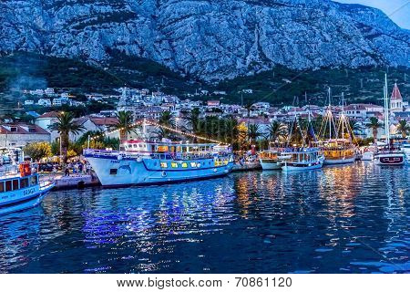 Makarska by night