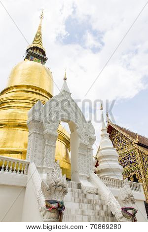 Pagoda At Wat Suan Dok In Chiang Mai, Thailand