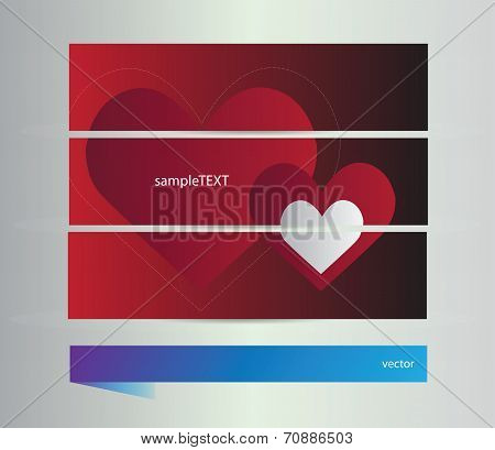Vector set of banners