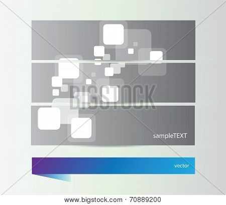 Vector set of banners