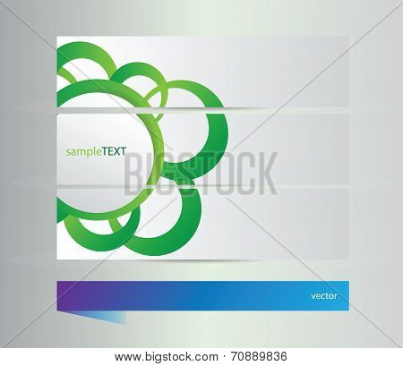 Vector set of banners