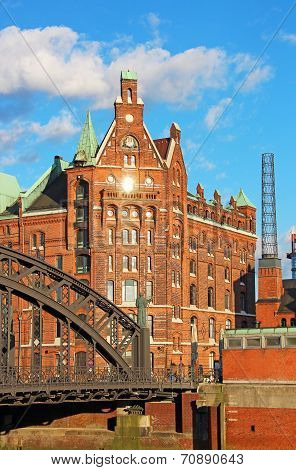 Speicherstadt Warehouse District Of Hamburg