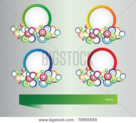 Set Of Banners With Vector  Elements